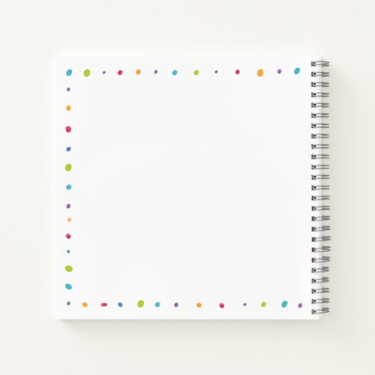 "MY EERSTE COOKBOOK" - Speciaal Kinder Recipieboek Notitieboek (Achterkant)