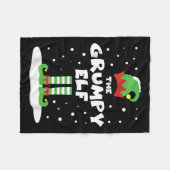 My Elf Matching Group Familie Vakantie Xmas Kostuu Fleece Deken (Voorkant (Horizontaal))