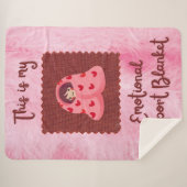 My Emotional Support Blanket with Cozy Girl Sherpa Deken (Voorkant (horizontaal))