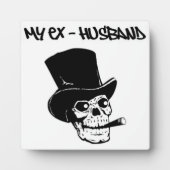 "MY EX-HUSBAND" SKULLHEAD FOTOPLAAT (Voorkant)