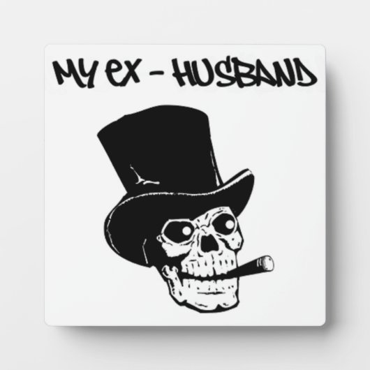 "MY EX-HUSBAND" SKULLHEAD FOTOPLAAT (Voorkant)