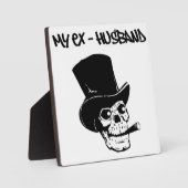 "MY EX-HUSBAND" SKULLHEAD FOTOPLAAT (Voorkant)