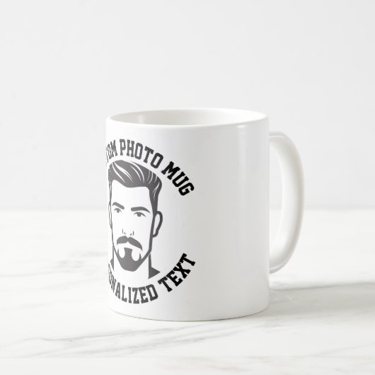 My Face on a Custom Mug Koffiemok (Voorkant rechts)