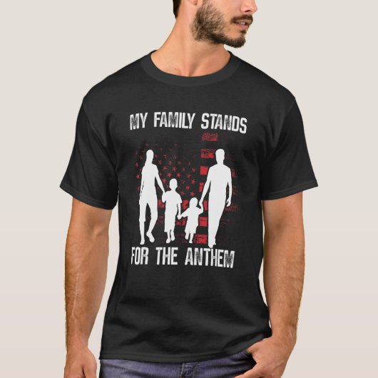 My Family Stands for the Anthem 2nd Amendment T-shirt (Voorkant)