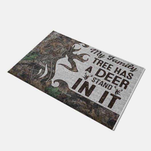 My Family Tree Has A Deer Stand In It Deurmat (Schuin)