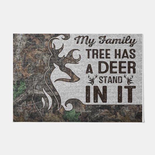 My Family Tree Has A Deer Stand In It Deurmat (Voorkant)