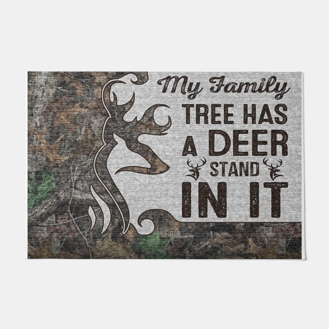 My Family Tree Has A Deer Stand In It Deurmat (Voorkant)