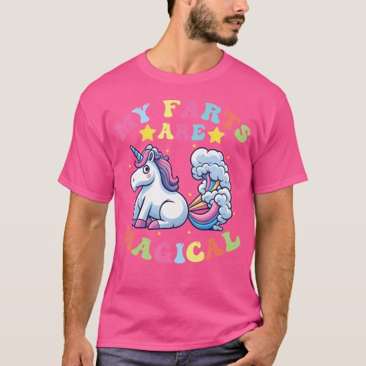 My Farts Are Magical Funny Farting Unicorn T-shirt (Voorkant)