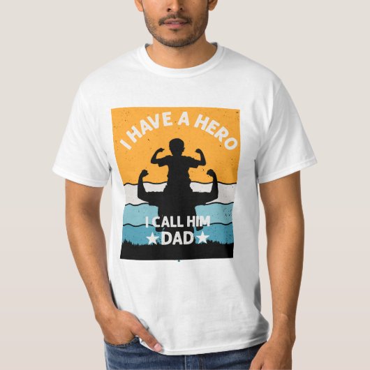 MY FATHER IS A HERO T-SHIRT (Voorkant)