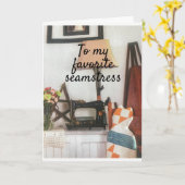 * MY FAVOIRE SEAMSTRESS** ON VALENTINE'S DAY KAART (Gele Bloem)