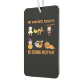 My Favorite Activity Is Doing Nothin' Retro Sloth  Luchtverfrisser (Links)