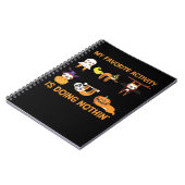 My Favorite Activity Is Doing Nothin' Retro Sloth  Notitieboek (Linkerzijde)