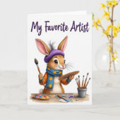 My Favorite Artist Card Kaart (Gele Bloem)