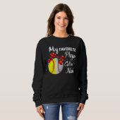 My Favorite Baseball Softball Player Call Me Nana  Trui (Voorkant volledig)