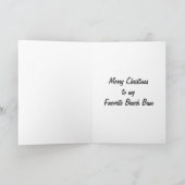 MY FAVORITE BEACH BUM CHRISTMAS FEESTDAGEN KAART (Binnen)