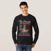 My Favorite Bunnies Call Me Grandma Easter Leopard T-shirt (Voorkant volledig)