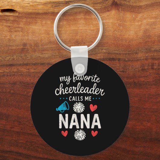 My Favorite Cheerleader Calls Me Nana Grandma Chee Sleutelhanger (Voorkant)