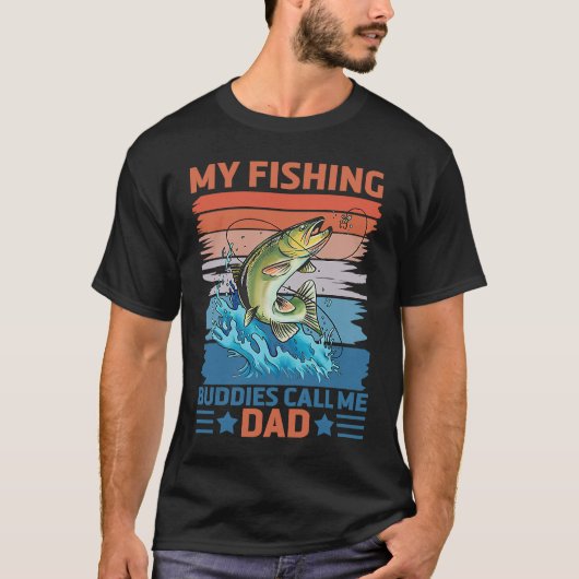 My Favorite Fishing Buddies Call Me Dad Father Son T-shirt (Voorkant)