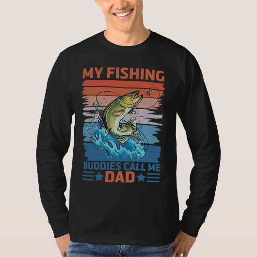 My Favorite Fishing Buddies Call Me Dad Father Son T-shirt (Voorkant)