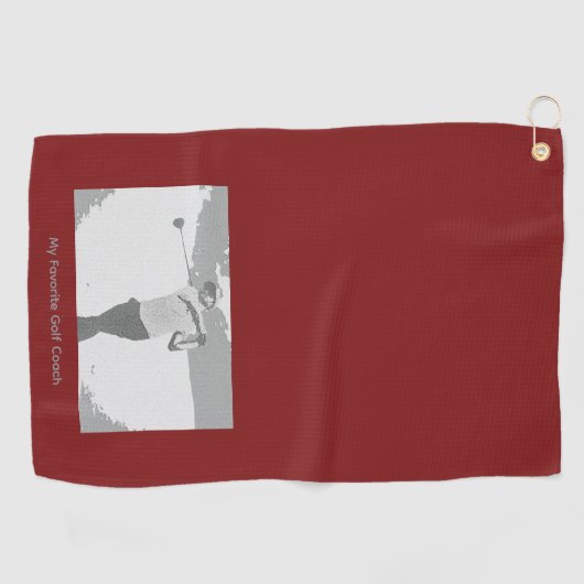 My Favorite Golf Coach Golfhanddoek (Horizontaal)