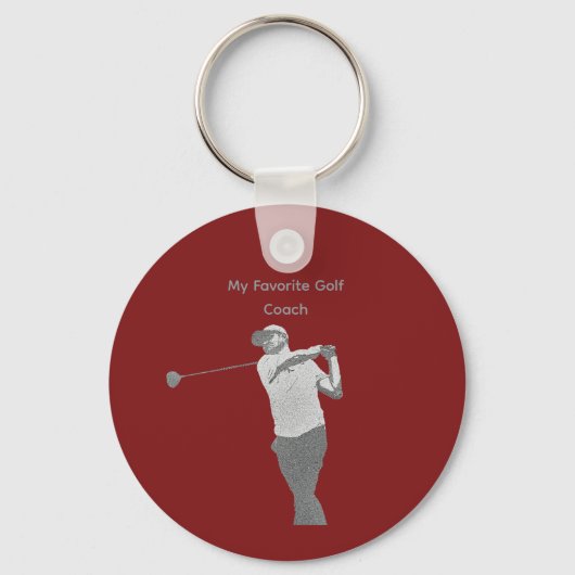 My Favorite Golf Coach Sleutelhanger (Voorkant)