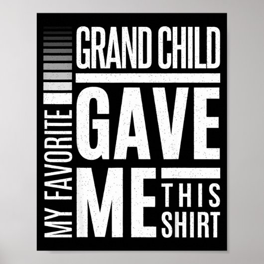 My Favorite Granhild Gave Me This Men Fathers Day Poster (Voorkant)
