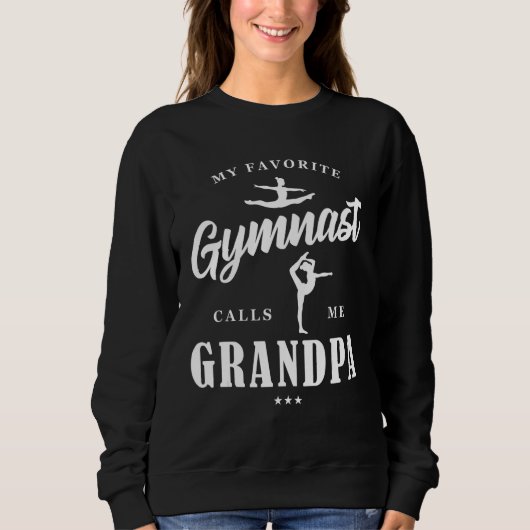 My Favorite Gymnast Calls Me Grandpa B-Day Family  Trui (Voorkant)