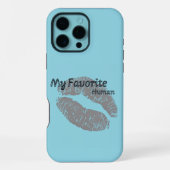 My Favorite Human iPhone Case – Romantic Lips Art  Hoesje (Achterkant)