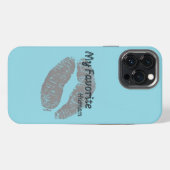 My Favorite Human iPhone Case – Romantic Lips Art  Hoesje (Achterkant horizontaal)