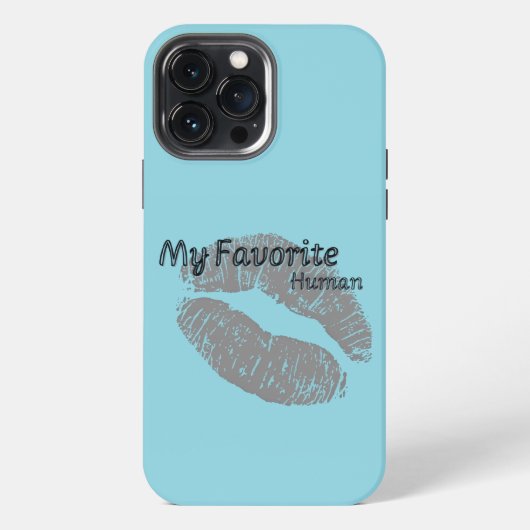 My Favorite Human iPhone Case – Romantic Lips Art  Hoesje (Achterkant)