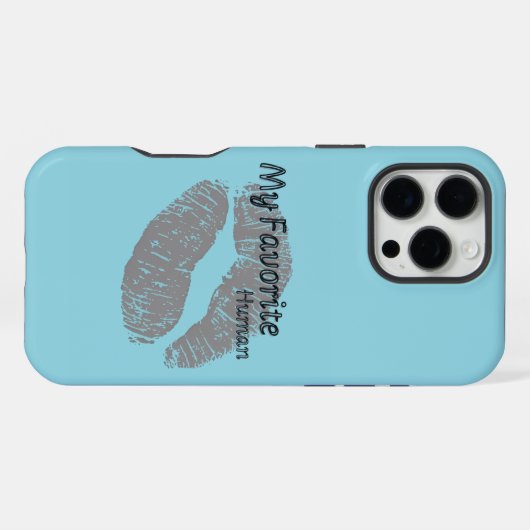 My Favorite Human iPhone Case – Romantic Lips Art  iPhone Hoesje (Achterkant horizontaal)