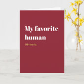 My Favorite Human Kaart (Gele Bloem)