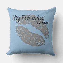 🔥 My Favorite Human Pillow – Romantic Lips Print  Kussen