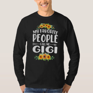 My Favorite People Call Me Gigi Sunflower Mother's T-shirt