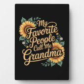 My Favorite People Call Me Grandma Mother's Day Fotoplaat (voorkant)