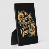 My Favorite People Call Me Grandma Mother's Day Fotoplaat (Zijkant)