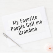 My Favorite People Call Me Grandma Rechthoekige Sticker (Envelop)
