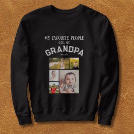 My Favorite People Call Me Grandpa Photo Grid Trui