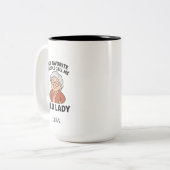 My Favorite People Call Me Old Lady Tweekleurige Koffiemok (Voorkant links)