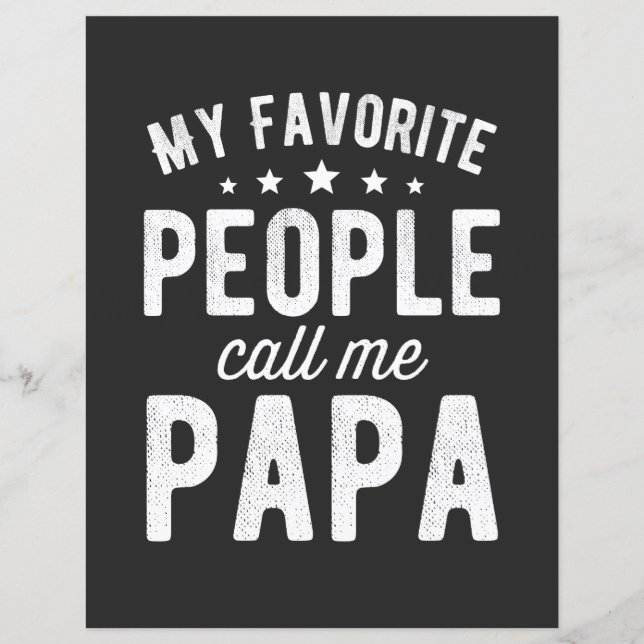 My Favorite People Call Me Papa (Voorkant)