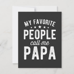 My Favorite People Call Me Papa Bedankkaart