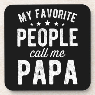 My Favorite People Call Me Papa Bier Onderzetter