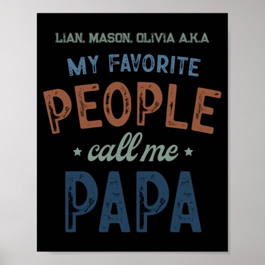 My Favorite People Call Me Papa D Poster (Voorkant)