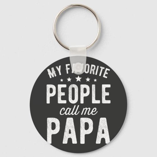 My Favorite People Call Me Papa Sleutelhanger (Voorkant)