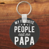 My Favorite People Call Me Papa Sleutelhanger (Voorkant)