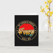 My Favorite People Call Me Pappy Retro For Papa Gr Kaart (Gele Bloem)