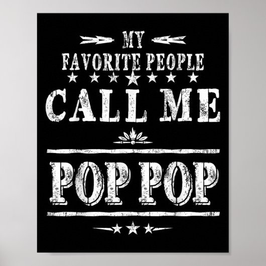 My Favorite People Call Me Pop Pop  Poster (Voorkant)