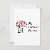 My Favorite Person Valentine’s Day Greeting Card Notitiekaartje (Voorkant)