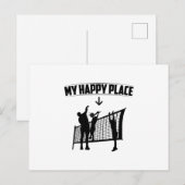 My Favorite Place | Volleyball Player Gift Idea Briefkaart (Voorkant / Achterkant)