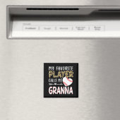 My Favorite Player Calls Me Gr Baseball Leopard  Magneet (Insitu (Vaatwasser))